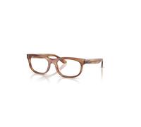 Ray-Ban Eyeglasses Unisex Balorette Optics - Striped Brown Frame Clear Lenses Polarized 56-19