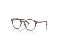 Ray-Ban Eyeglasses Unisex Bernard Optics - Striped Grey Frame Clear Lenses Polarized 51-21