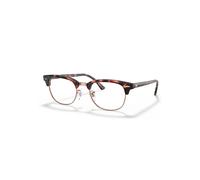 Ray-Ban Eyeglasses Unisex Clubmaster Optics - Havana Frame Clear Lenses 51-21