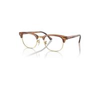 Ray-Ban Eyeglasses Unisex Clubmaster Optics Limited - Havana Brown Frame Clear Lenses Polarized 51-21