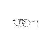 Ray-Ban Eyeglasses Unisex David Titanium Optics - Black Frame Clear Lenses Polarized 51-20