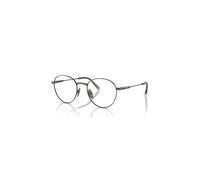 Ray-Ban Eyeglasses Unisex David Titanium Optics - Gunmetal Frame Clear Lenses Polarized 51-20