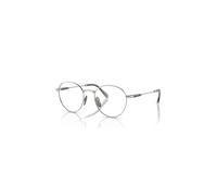 Ray-Ban Eyeglasses Unisex David Titanium Optics - Silver Frame Clear Lenses Polarized 51-20