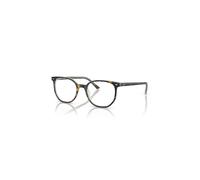 Ray-Ban Eyeglasses Unisex Elliot Optics - Havana On Transparent Green Frame Clear Lenses Polarized 52-19