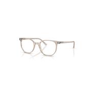 Ray-Ban Eyeglasses Unisex Elliot Optics Online Only - Transparent Light Brown Frame Clear Lenses Polarized 50-19