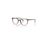 Ray-Ban Eyeglasses Unisex Elliot Optics - Striped Brown & Red Frame Clear Lenses Polarized 48-19