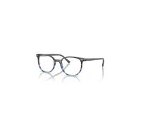 Ray-Ban Eyeglasses Unisex Elliot Optics - Striped Grey & Blue Frame Clear Lenses Polarized 48-19
