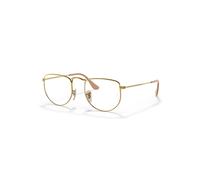 Ray-Ban Eyeglasses Unisex Elon Optics - Gold Frame Clear Lenses 47-20