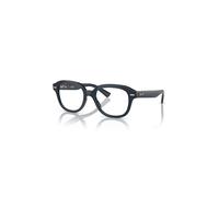 Ray-Ban Eyeglasses Unisex Erik Optics - Opal Dark Blue Frame Clear Lenses Polarized 49-19