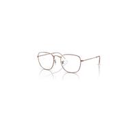Ray-Ban Eyeglasses Unisex Frank Optics Rose Gold - Rose Gold Frame Clear Lenses Polarized 54-20