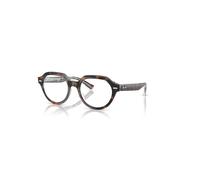 Ray-Ban Eyeglasses Unisex Gina Optics - Dark Havana On Multicolour Frame Clear Lenses Polarized 49-20