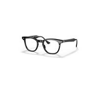 Ray-Ban Eyeglasses Unisex Hawkeye Optics - Black Frame Clear Lenses Polarized 48-21