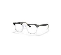 Ray-Ban Eyeglasses Unisex Hawkeye Optics - Black On Transparent Frame Clear Lenses Polarized 50-21