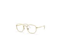 Ray-Ban Eyeglasses Unisex Hexagonal Optics - Gold Frame Clear Lenses 54-21