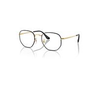 Ray-Ban Eyeglasses Unisex Hexagonal Optics - Gold Frame Clear Lenses Polarized 54-21