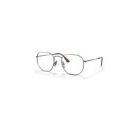 Ray-Ban Eyeglasses Unisex Hexagonal Titanium Optics - Gunmetal Frame Clear Lenses Polarized 51-21