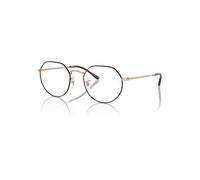 Ray-Ban Eyeglasses Unisex Jack Optics - Rose Gold Frame Clear Lenses Polarized 51-20