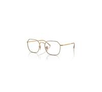 Ray-Ban Eyeglasses Unisex Jim Optics - Gold Frame Clear Lenses Polarized 51-20
