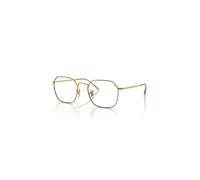 Ray-Ban Eyeglasses Unisex Jim Optics - Gold Frame Clear Lenses Polarized 53-20