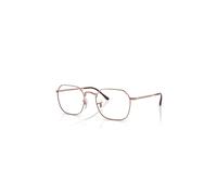 Ray-Ban Eyeglasses Unisex Jim Optics - Rose Gold Frame Clear Lenses Polarized 53-20