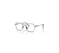 Ray-Ban Eyeglasses Unisex Jim Titanium Optics - Gunmetal Frame Clear Lenses Polarized 53-20