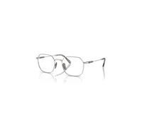 Ray-Ban Eyeglasses Unisex Jim Titanium Optics - Silver Frame Clear Lenses Polarized 53-20