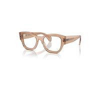 Ray-Ban Eyeglasses Unisex Jorge Optics - Transparent Light Brown Frame Clear Lenses Polarized 52-20