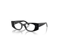 Ray-Ban Eyeglasses Unisex Kat Optics Bio-based - Black Frame Clear Lenses Polarized 52-18