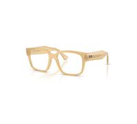 Ray-Ban Eyeglasses Unisex Laurene Optics Bio-based - Transparent Beige Frame Clear Lenses Polarized 51-18