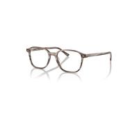 Ray-Ban Eyeglasses Unisex Leonard Optics - Striped Grey Frame Clear Lenses Polarized 51-17
