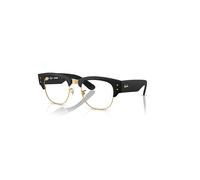 Ray-Ban Eyeglasses Unisex Mega Clubmaster Optics Liteforce - Sand Black Frame Clear Lenses Polarized 50-21