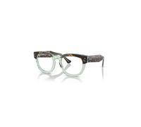 Ray-Ban Eyeglasses Unisex Mega Hawkeye Optics - Havana On Transparent Green Frame Demo Lens Lenses Polarized 50-21