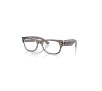 Ray-Ban Eyeglasses Unisex Mega Wayfarer II Optics - Transparent Grey Frame Clear Lenses Polarized 52-21