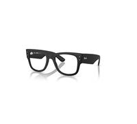 Ray-Ban Eyeglasses Unisex Mega Wayfarer Optics Liteforce - Sand Black Frame Clear Lenses Polarized 52-21