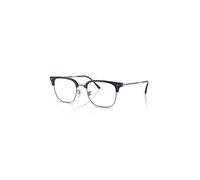 Ray-Ban Eyeglasses Unisex New Clubmaster Optics - Gunmetal Frame Clear Lenses Polarized 53-20