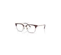 Ray-Ban Eyeglasses Unisex New Clubmaster Optics - Rose Gold Frame Clear Lenses Polarized 51-20