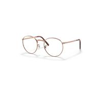 Ray-Ban Eyeglasses Unisex New Round Optics - Gold Frame Clear Lenses Polarized 47-21