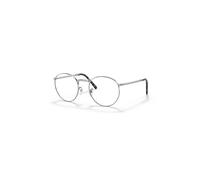 Ray-Ban Eyeglasses Unisex New Round Optics - Silver Frame Clear Lenses Polarized 47-21
