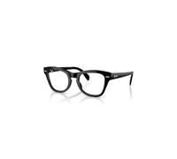 Ray-Ban Eyeglasses Unisex Rb0707 Optics - Black Frame Clear Lenses Polarized 50-21