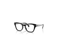 Ray-Ban Eyeglasses Unisex Rb0707vm Optics - Gunmetal Frame Clear Lenses Polarized 50-21