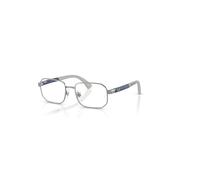 Ray-Ban Eyeglasses Unisex Rb1060 Optics Kids Bio-based - Blue On Rubber Grey Frame Clear Lenses Polarized 46-16