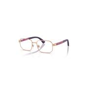 Ray-Ban Eyeglasses Unisex Rb1060 Optics Kids Bio-based - Fucsia On Rubber Violet Frame Clear Lenses Polarized 46-16