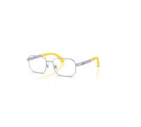Ray-Ban Eyeglasses Unisex Rb1060 Optics Kids Bio-based - Lilac On Rubber Yellow Frame Clear Lenses Polarized 46-16