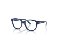 Ray-Ban Eyeglasses Unisex Rb1950 Optics Kids Bio-based - Blue On Transparent Blue Frame Clear Lenses Polarized 44-17