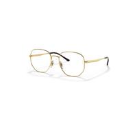 Ray-Ban Eyeglasses Unisex Rb3682 Optics - Arista Gold Frame Clear Lenses 51-19