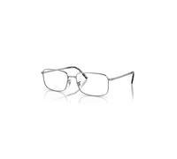 Ray-Ban Eyeglasses Unisex Rb3717 Optics - Silver Frame Clear Lenses Polarized 57-18