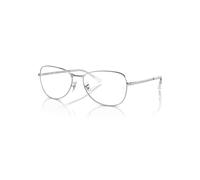 Ray-Ban Eyeglasses Unisex Rb3733v Optics - Silver Frame Clear Lenses Polarized 54-17
