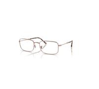 Ray-Ban Eyeglasses Unisex Rb3746v Optics - Copper Frame Clear Lenses Polarized 54-20