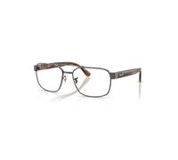 Ray-Ban Eyeglasses Unisex Rb3751v Optics - Havana Brown Frame Clear Lenses Polarized 56-17