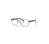 Ray-Ban Eyeglasses Unisex Rb3751v Optics - Havana Brown Frame Clear Lenses Polarized 58-17